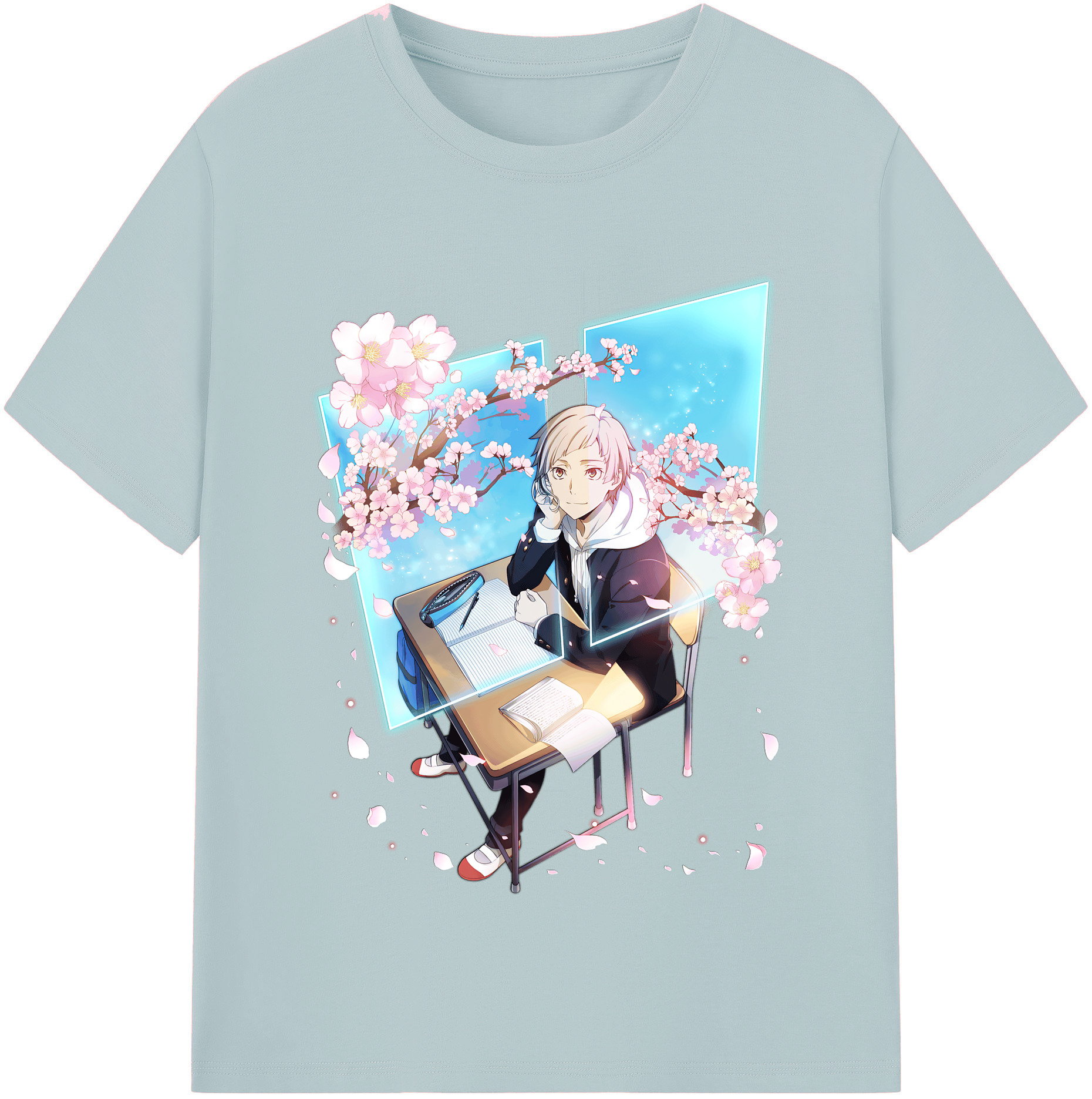 （画像用） 文豪ストレイドッグス Bungo Stray Dogs 綿100％半袖Tシャツ（フロントプリント）